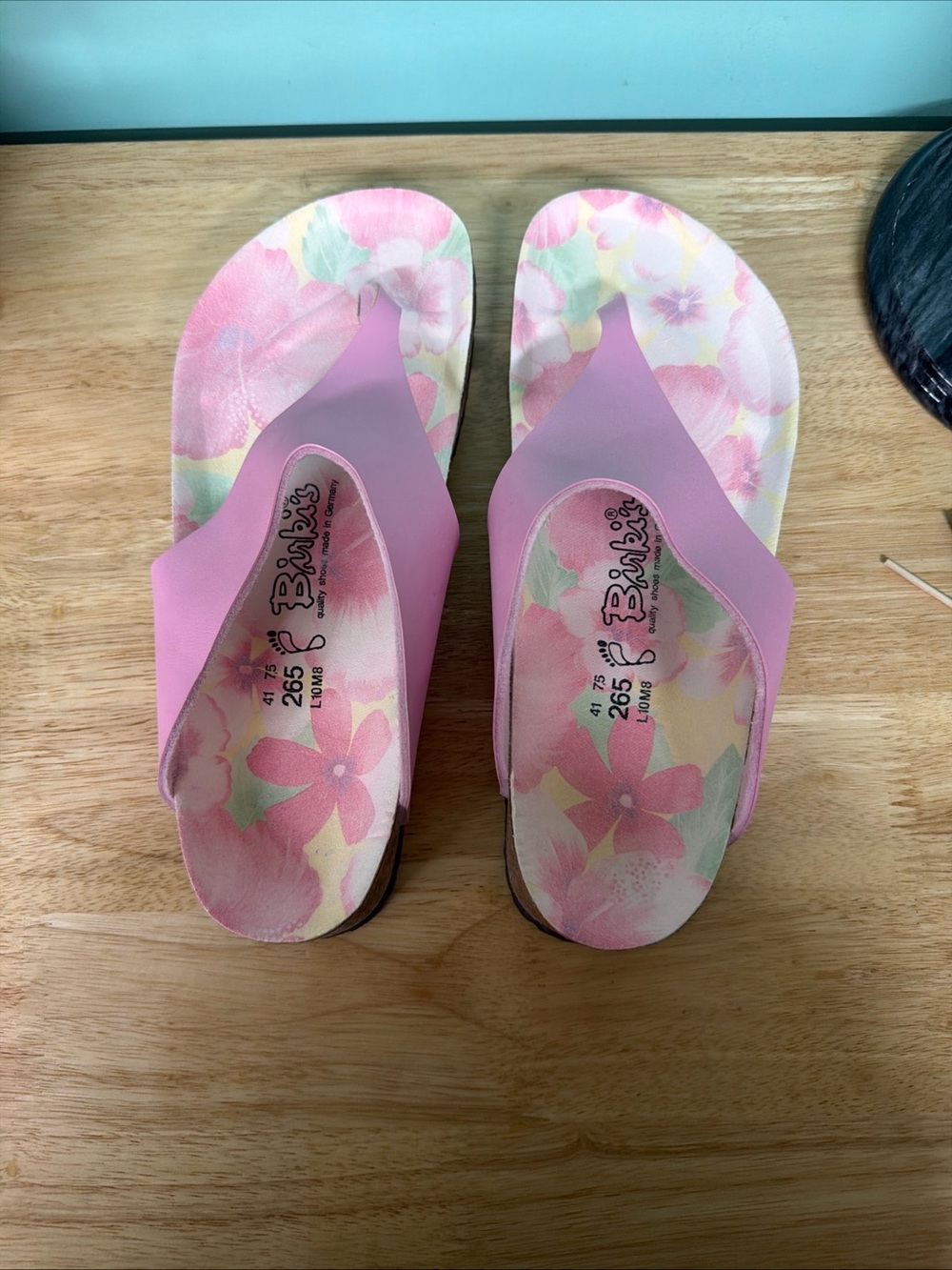 Birki’s by Birkenstock Pink Floral Print Women’s Sandals